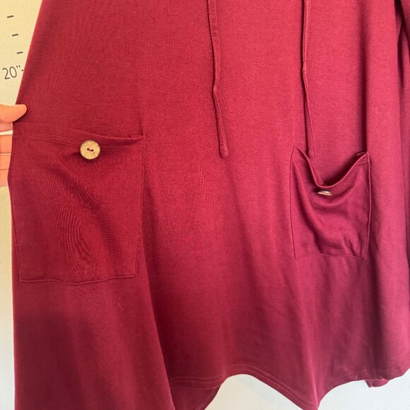 XL Bulotus Burgundy CowlNeck Sweater - Picture 5 of 6